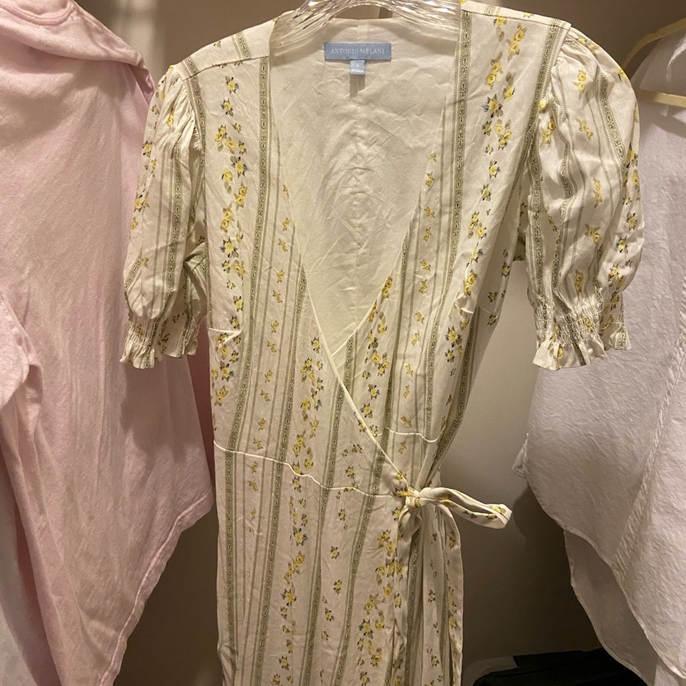 Antonio Melani Cleo wrap dress in butter